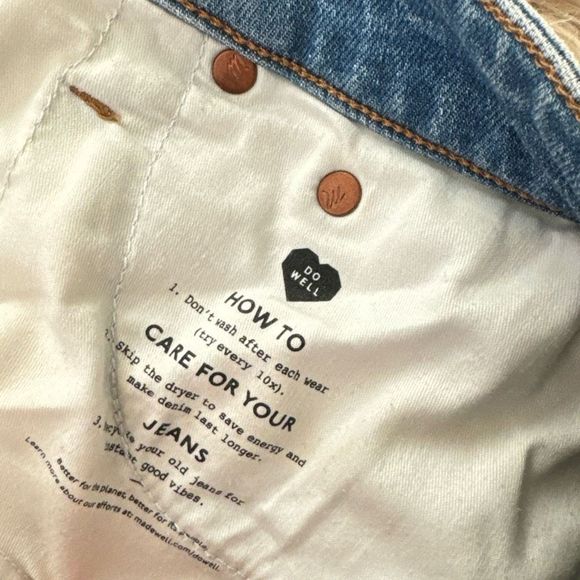 Madewell the curvy perfect vintage jeans size 29 petite - Picture 5 of 8